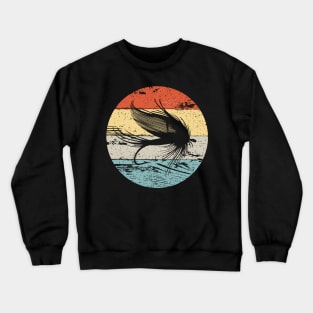 Fly Fishing Vintage Style Fishermen Gift Crewneck Sweatshirt